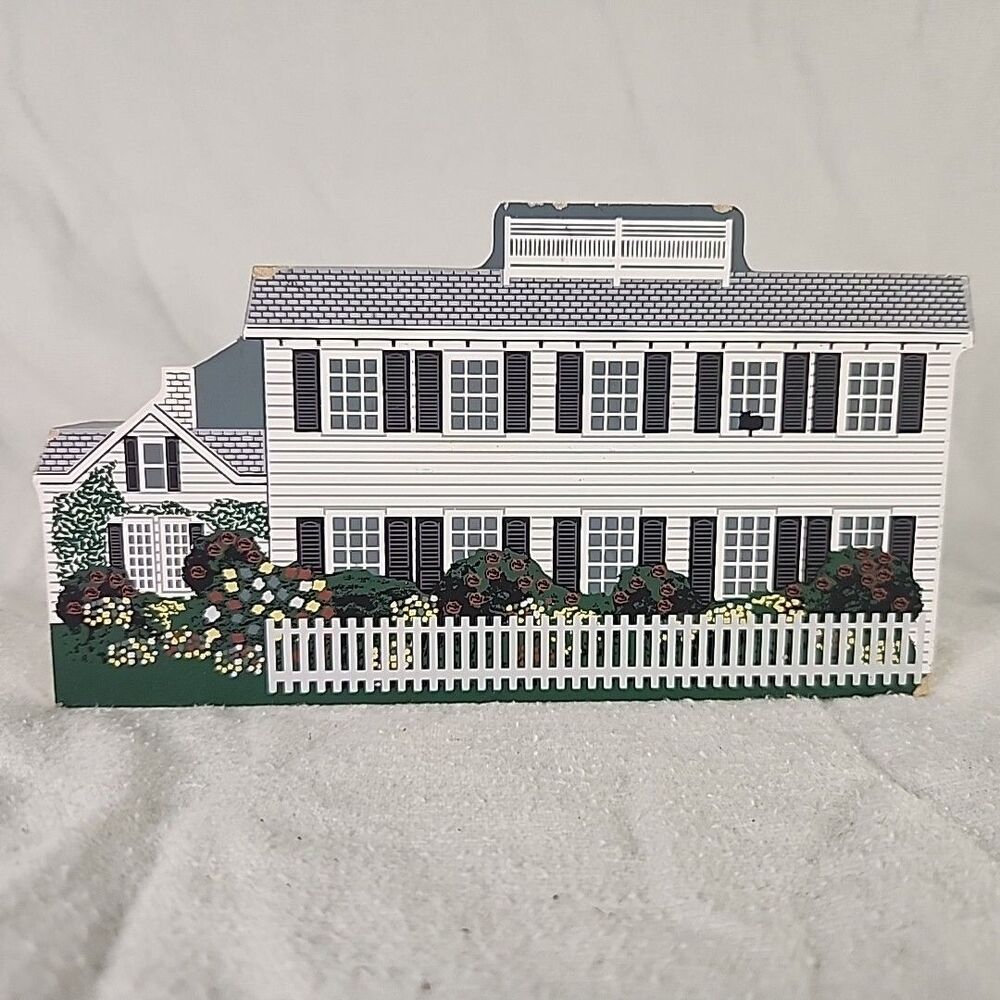 Emily Post House Cat's Meow Village Collectibles Wood 2002 Signed Jaline 02